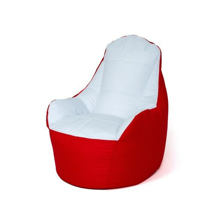 Pouffe GO GIFT White Red Oxford tejido antidesgarros