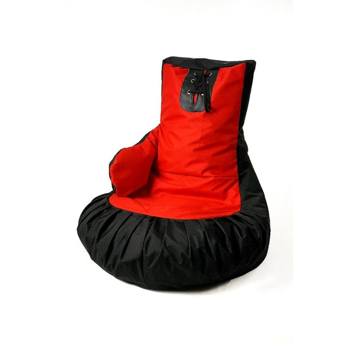 Pouffe GO GIFT Black Red Oxford Boxing gloves 130 x 90 cm