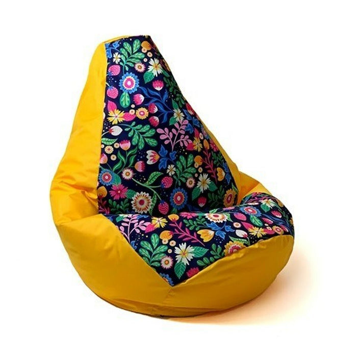 Pouffe GO GIFT Yellow 140 x 100 cm Pear