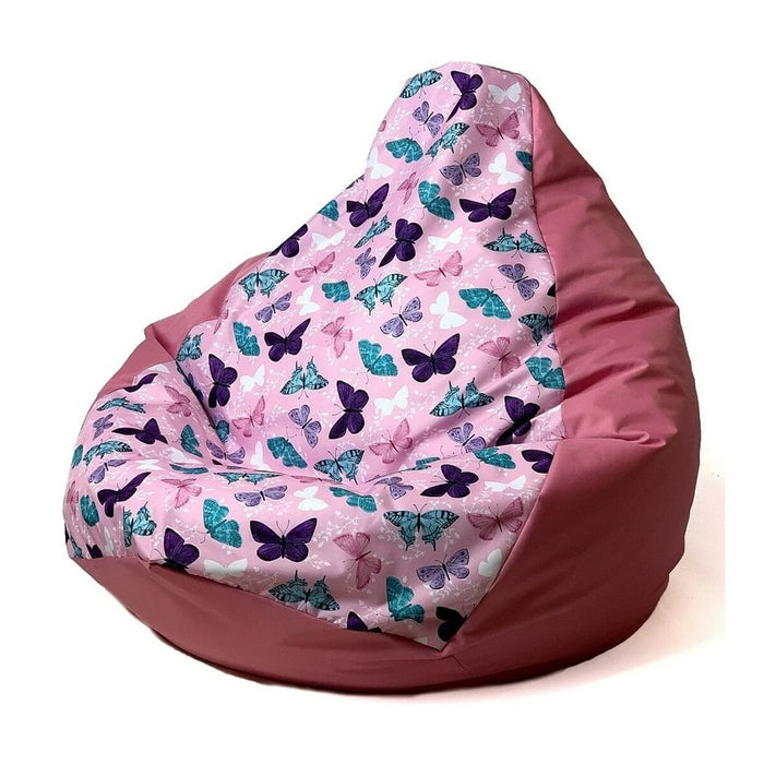 Pouffe GO GIFT Dark pink 130 x 90 cm Pear