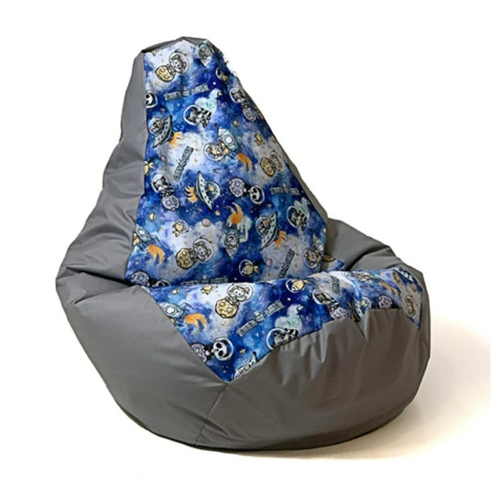 Pouffe GO GIFT Grey 130 x 90 cm Pear