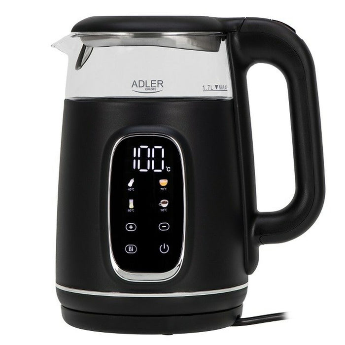 Kettle Adler AD 1305bs Black Silver 2200 W 1,7 L