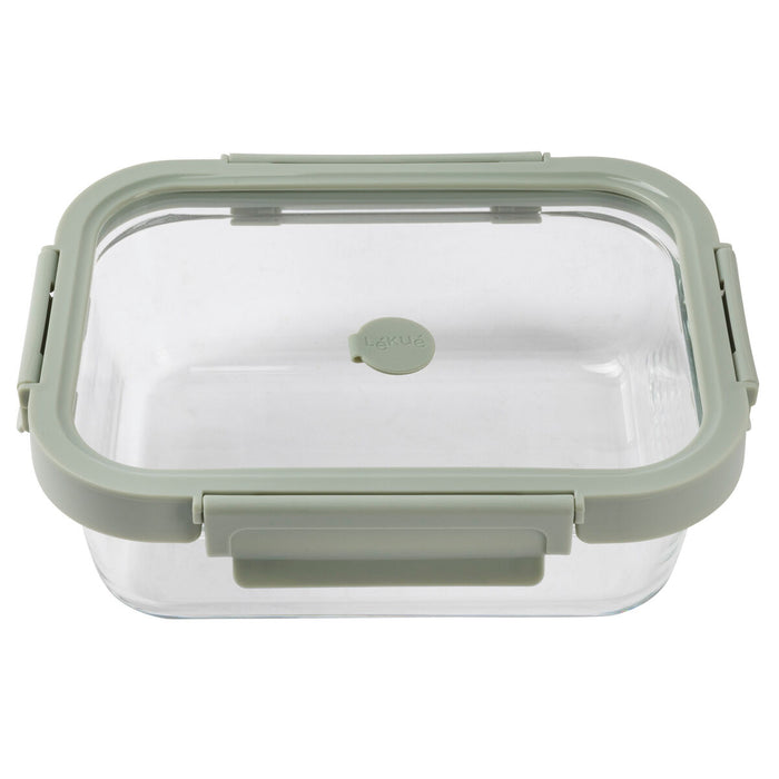 Hermetic Lunch Box Lékué Borosilicate Glass Rectangular 1,05 L