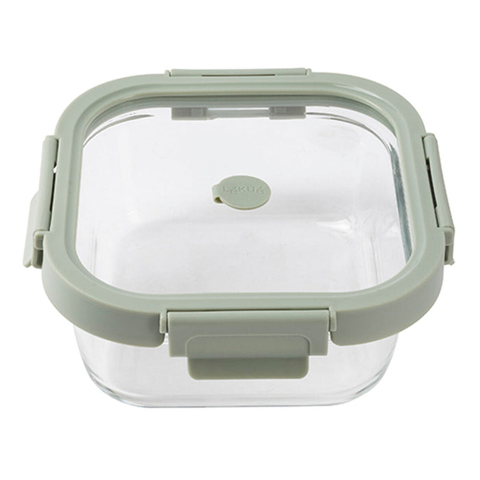 Hermetic Lunch Box Lékué Borosilicate Glass Squared 800 ml