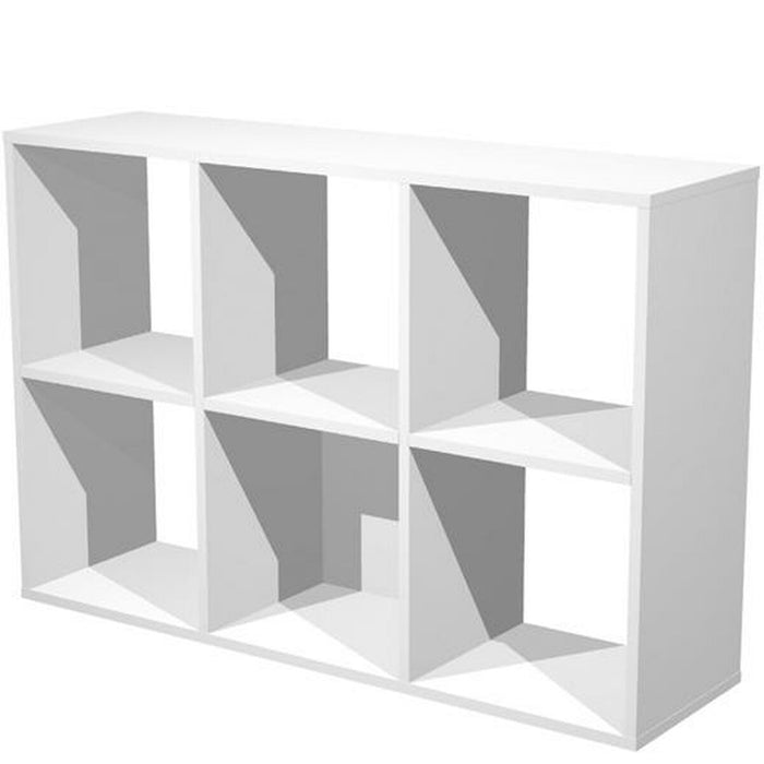 Shelves Artexport Home Office 6 compartments White Melamin 104,1 x 29,2 x 69,8 cm