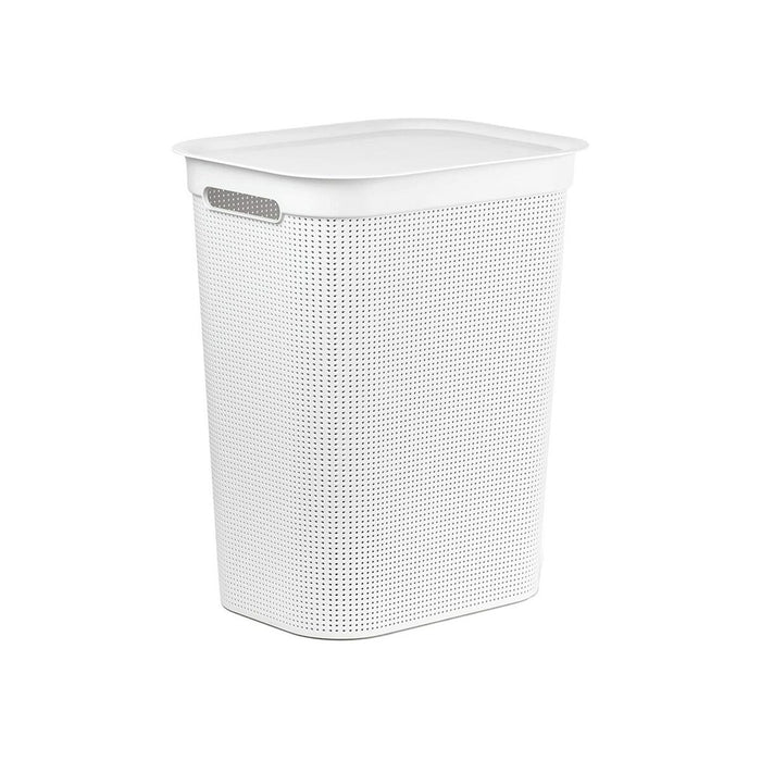 Laundry Basket Rotho Brisen White 50 L Plastic