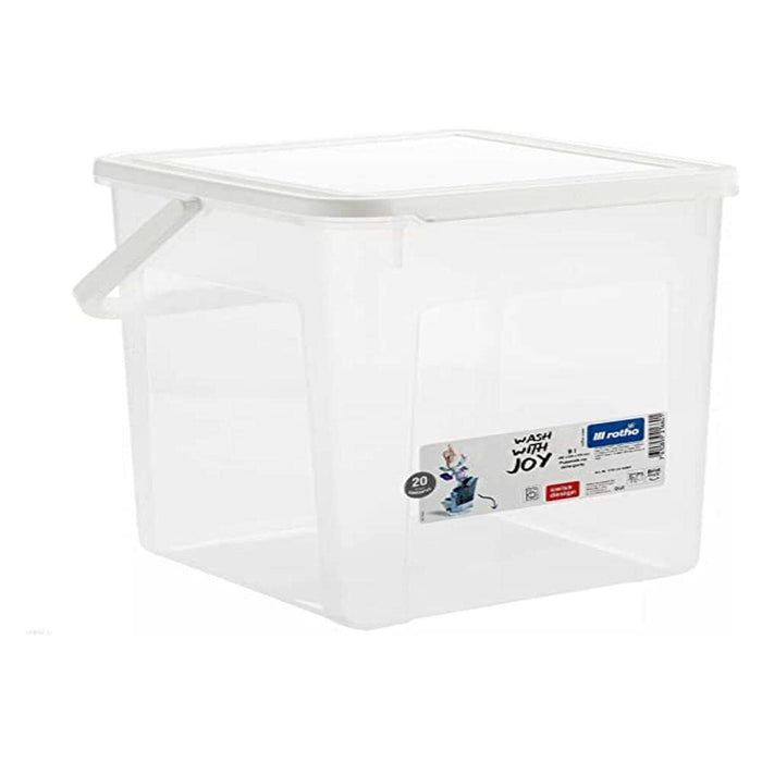 Container Rotho Basic White Transparent 9 L