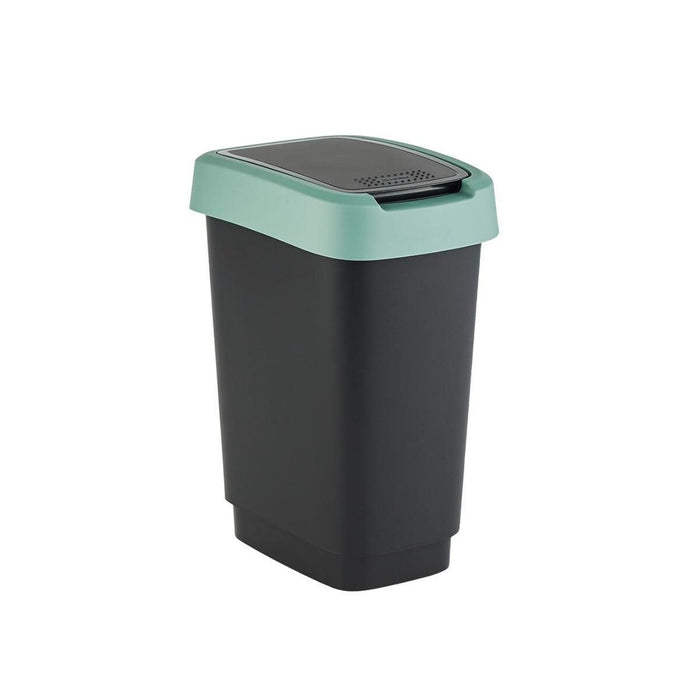 Waste bin Rotho Twist Green Green Plastic 50 L