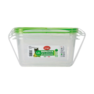 Lunch box Snips 1,2 L Hermetically sealed (2 Units)