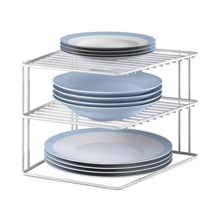 Kitchen Cupboard Organiser Metaltex Silos 3 Shelves Metal (25 x 25 x 19 cm)