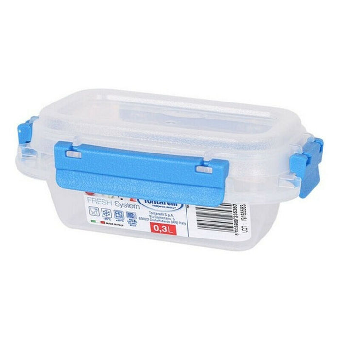Hermetic Lunch Box Fresh System Tontarelli 0,3 L Plastic Transparent (9,5 x 14 x 5,7 cm)