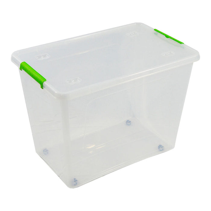Storage Box with Wheels ArtPlast Transparent 60 L polypropylene