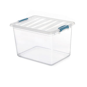 Multi-use Box Domopak Living Katla With handles Transparent 20 L polypropylene (39 x 29 x 25,5 cm)