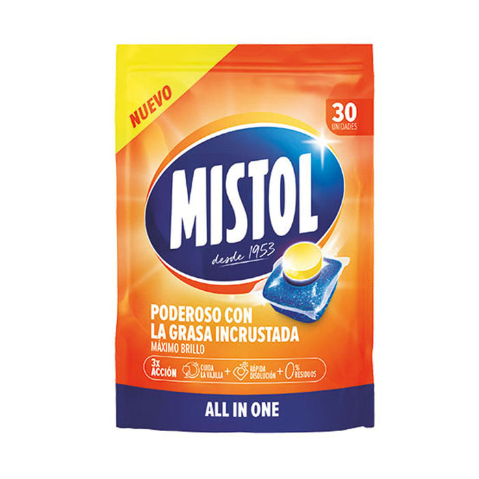 Dishwasher lozenges Mistol (30 Units)