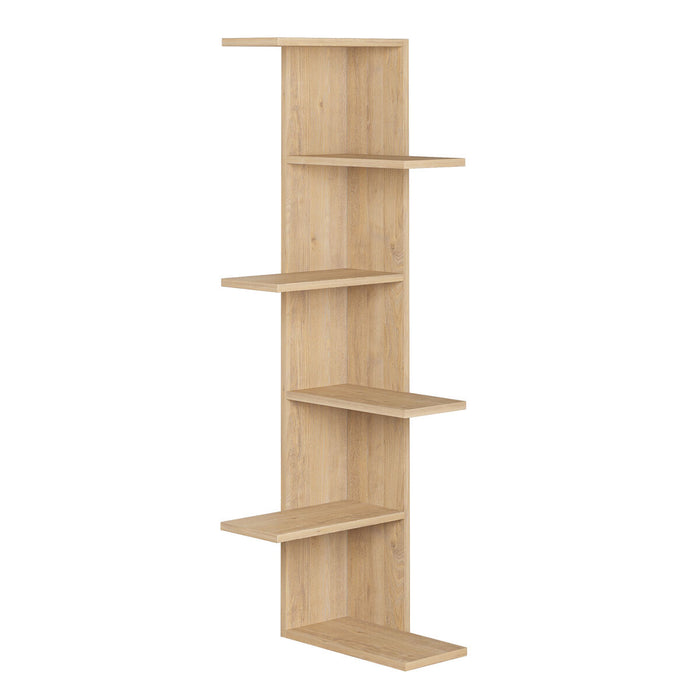 Corner Shelves Alexandra House Living Oak Wood MDP 37 x 141 x 24 cm 4 Shelves