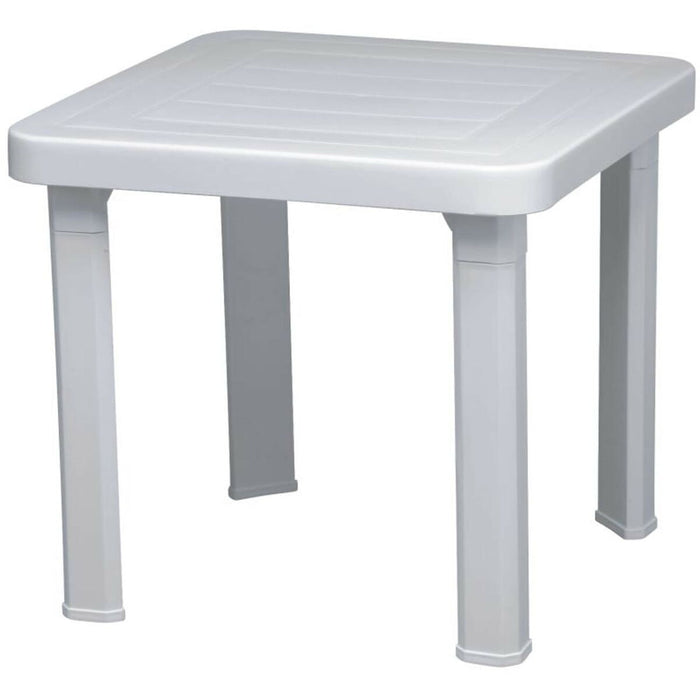 Side table Resol Andorra White polypropylene 47 x 47 x 41 cm