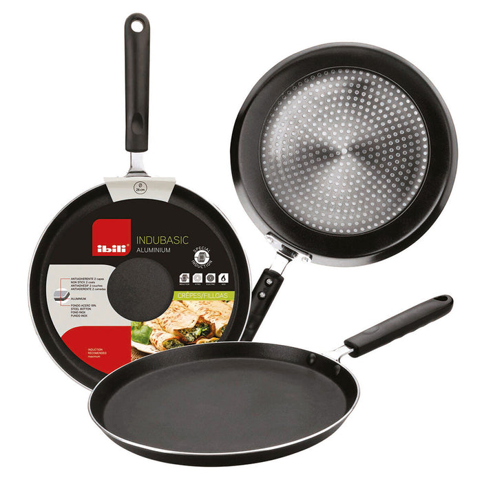 Crepe pan Ibili Aluminium Ø 26 cm 26 cm Black