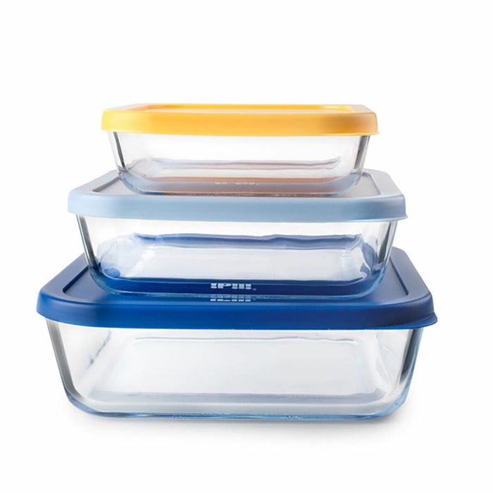 Set of 3 lunch boxes Ibili