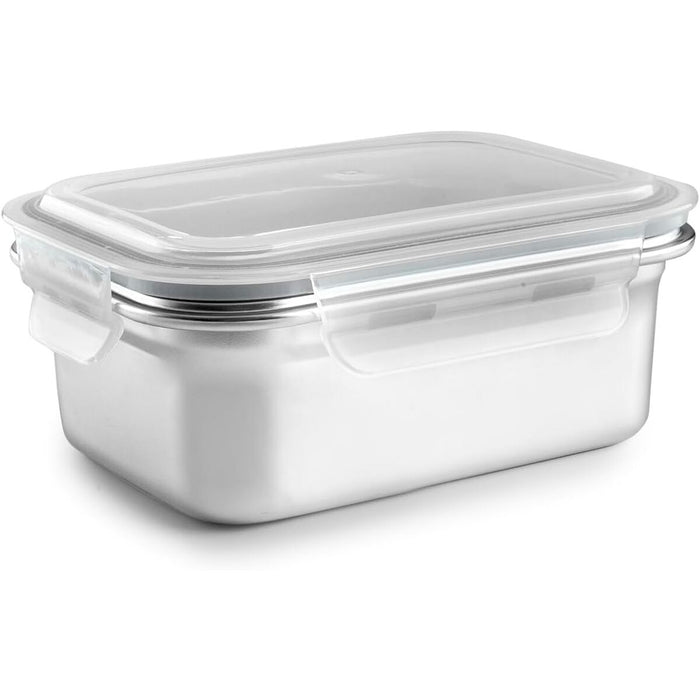 Lunch box Ibili 669308 Silver Stainless steel Rectangular 800 ml