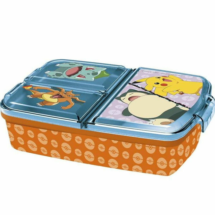 Compartment Lunchbox Pokémon Multicolour 16 x 6 x 12,5 cm