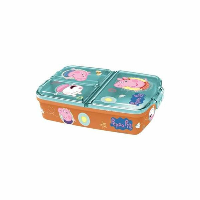 Compartment Lunchbox Peppa Pig    polypropylene 19,5 x 16,5 x 6,7 cm 17 x 14 x 7 cm