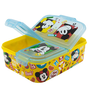 Compartment Lunchbox Mickey Mouse Fun-Tastic polypropylene 22 x 14 x 6 cm 19,5 x 16,5 x 6,7 cm