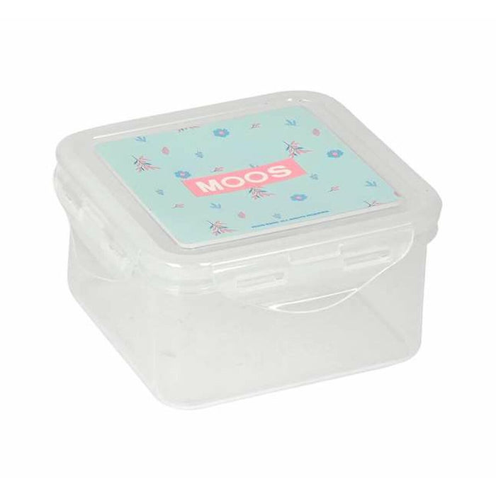 Lunch box Moos Garden Turquoise 13 x 7,5 x 13 cm