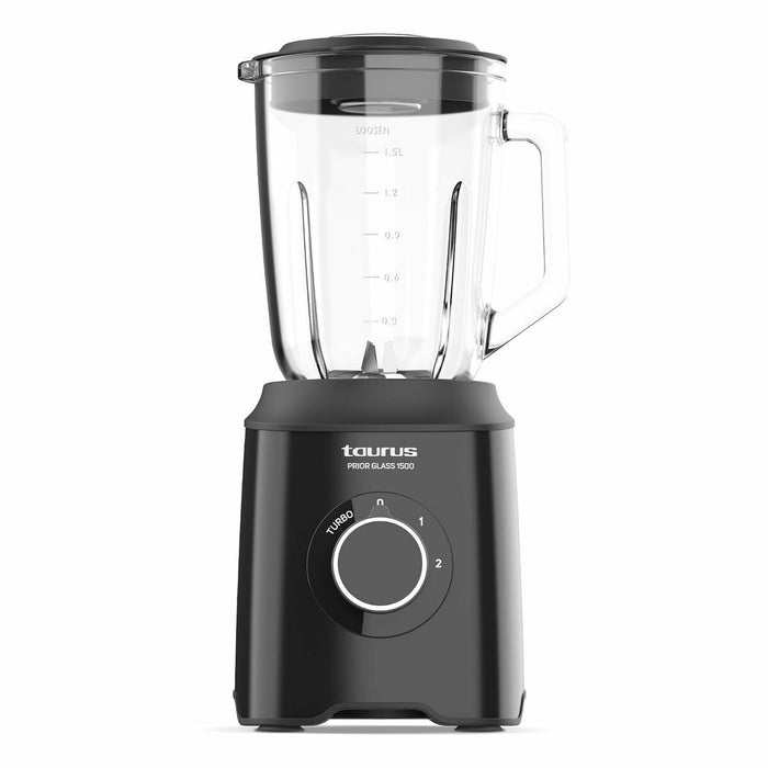 Cup Blender Taurus PRIOR GLASS1500 Black