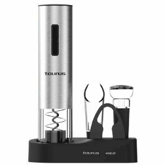 Electric Corkscrew with Accessories for Wine Taurus 963401000 Black Steel Stainless steel