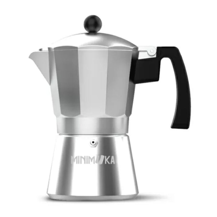 Italian Coffee Pot Taurus KCP9006 6T Silver Stainless steel Aluminium 6 Cups