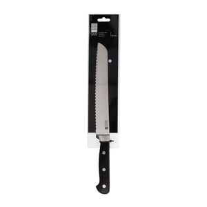 Bread Knife Quid Professional Inox Chef Black Metal 20 cm (Pack 6x)