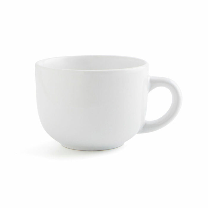 Cup Quid Snow White Ceramic 400 ml (6 Units) (Pack 6x)