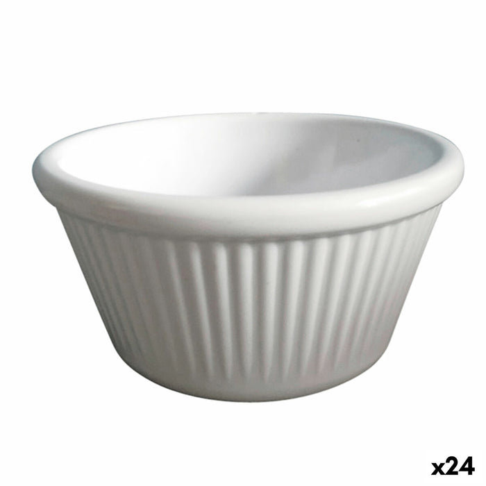 Bowl Quid Professional Ramekin White Plastic (8,5 x 8,5 x 4,5 cm) (24 Units)