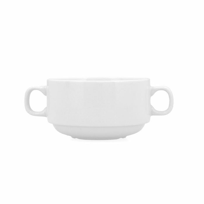 Soup Bowls Bidasoa Glacial White 300 ml (6 Units) (Pack 6x)