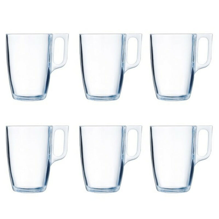 Set of Mugs Luminarc Nuevo (6 pcs) Transparent Glass 400 ml (6 Pieces)