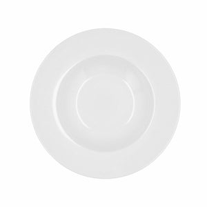 Deep Plate Bidasoa Glacial Ceramic White (23,5 cm) (Pack 6x)