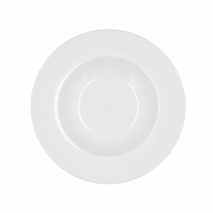 Deep Plate Bidasoa Glacial Ceramic White (23,5 cm) (Pack 6x)