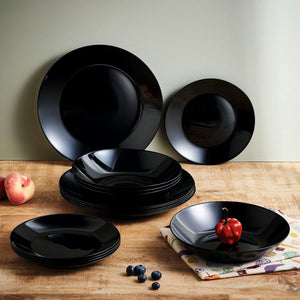 Dinnerware Set Arcopal Zelie Black 12 Pieces