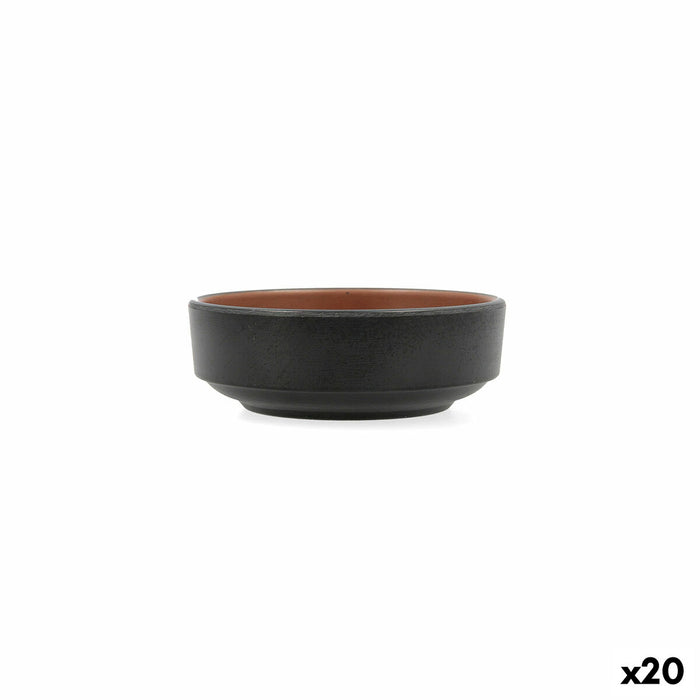 Snack Bowl Bidasoa Gio Brown Plastic 10 x 10 cm (20 Units)