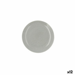 Flat plate Ariane Porous Ceramic Green Ø 21 cm (12 Units)