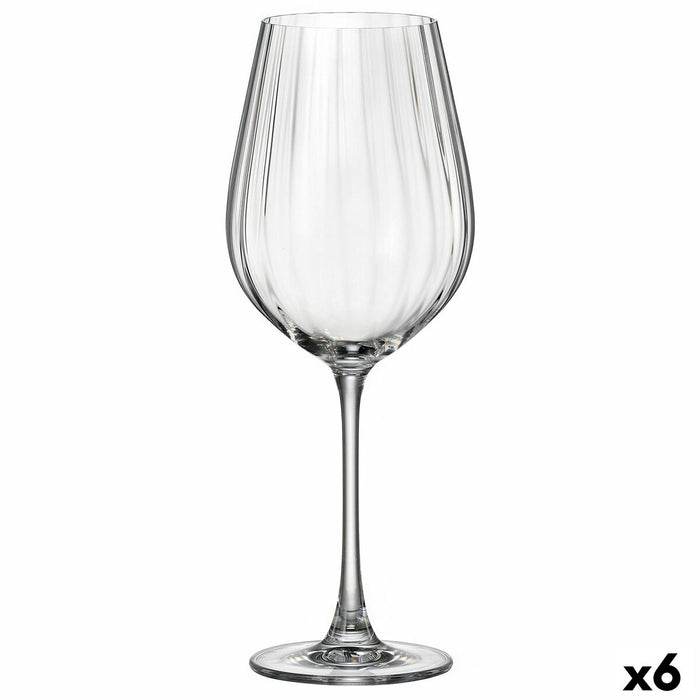 Wine glass Bohemia Crystal Optic Transparent 650 ml 6 Units