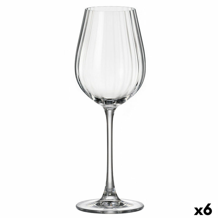 Wine glass Bohemia Crystal Optic Transparent 400 ml 6 Units