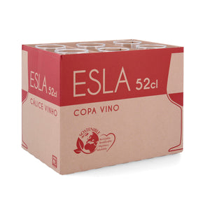 Wine glass Esla Transparent 520 ml (6 Units)