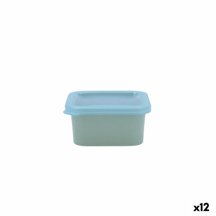 Square Lunch Box with Lid Quid Inspira 200 ml Green Plastic (12 Units)