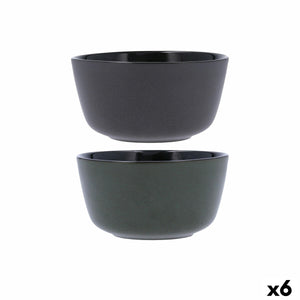 Bowl Bidasoa Dark Moon Grey Ceramic 780 ml (6 Units)