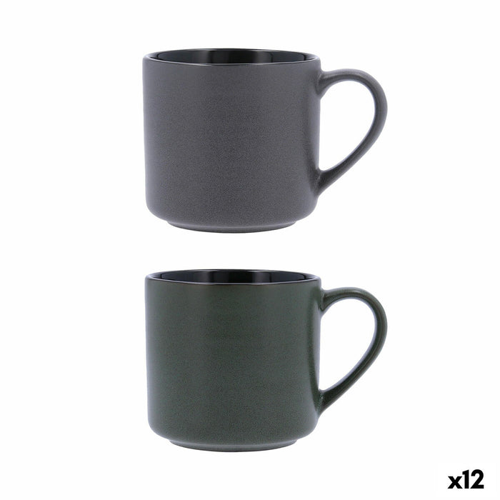 Cup Bidasoa Dark Moon XL Ceramic 540 ml (12 Units)