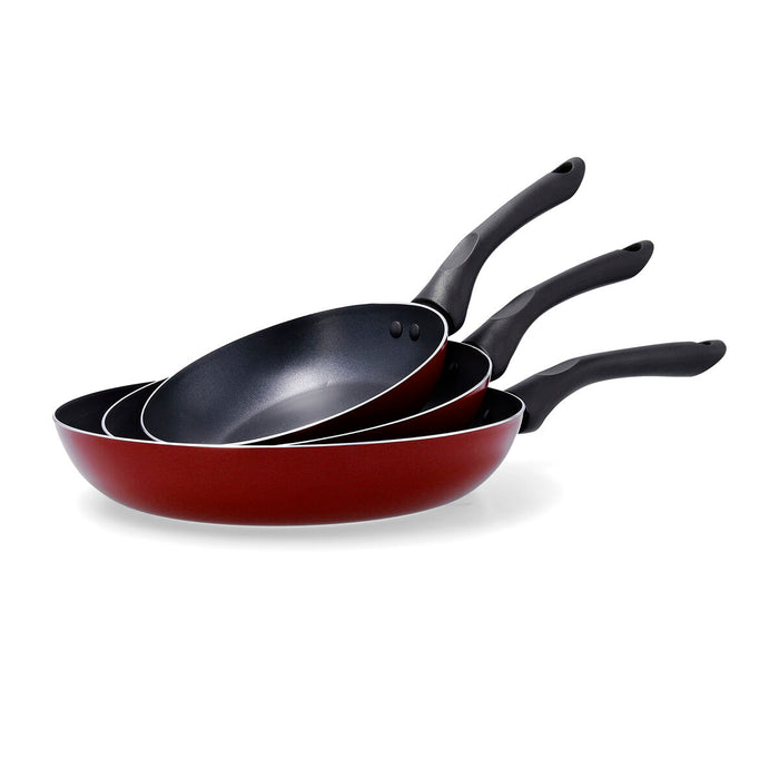 Set of pans Quid Cappy Burgundy Metal 3 Pieces