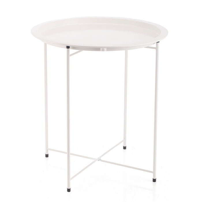 Side table Vinthera Moa Steel 47 x 50 cm White Metal