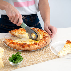 Pizza Cutter Quid Ozon Green Metal 20 cm