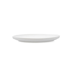 Flat Plate Bidasoa Fosil White Ceramic 21,3 x 21,2 x 2,2 cm (8 Units)